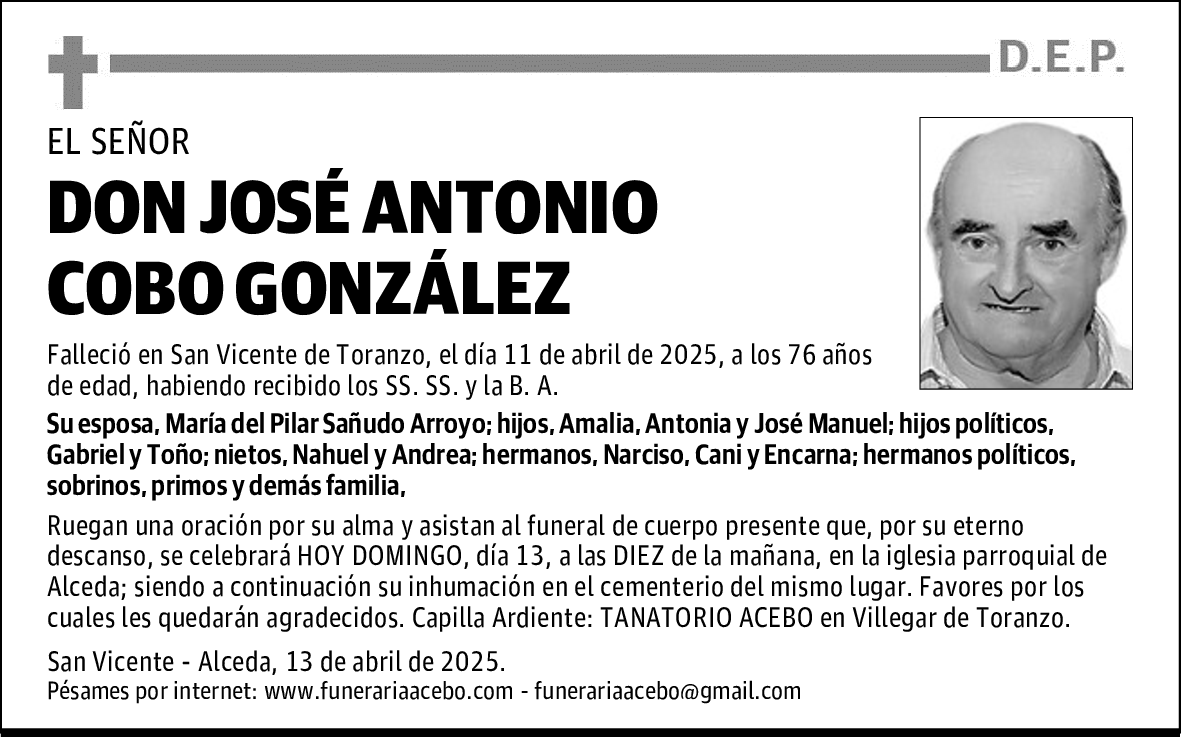 DON JOSÉ ANTONIO COBO GONZÁLEZ