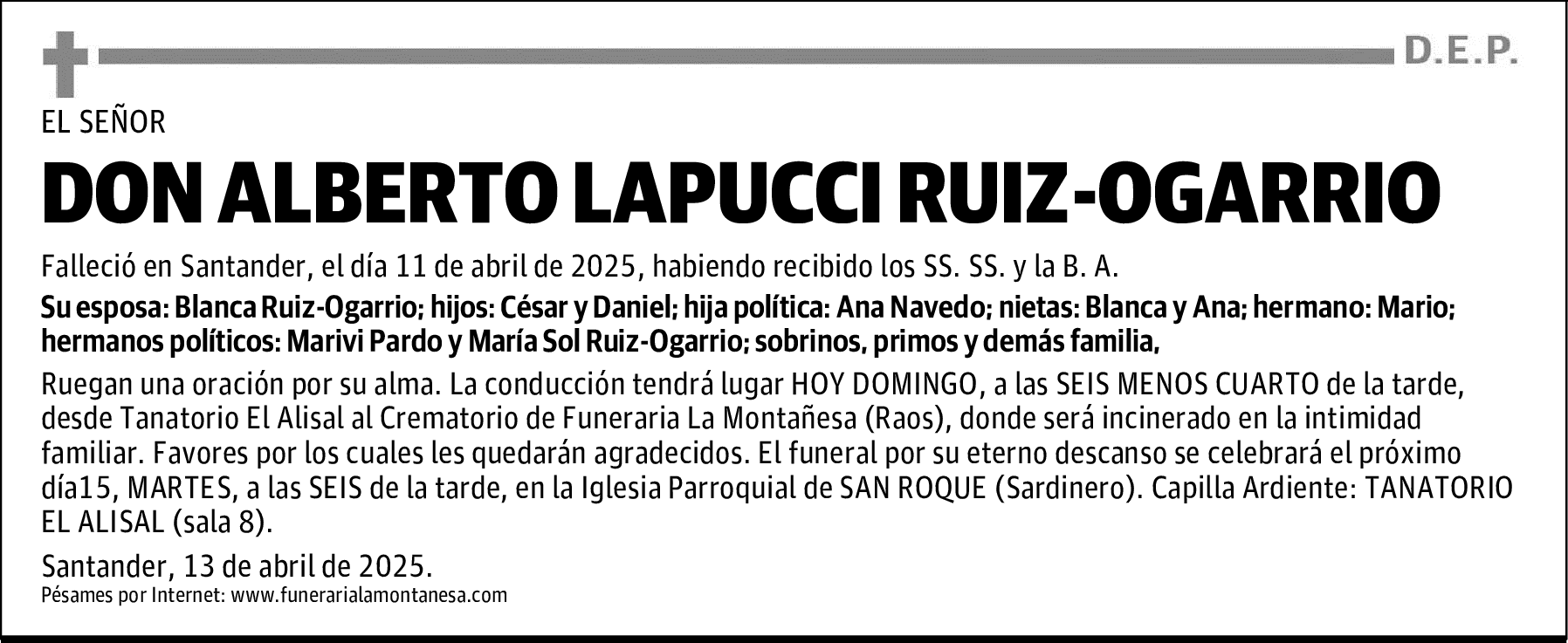DON ALBERTO LAPUCCI RUIZ-OGARRIO