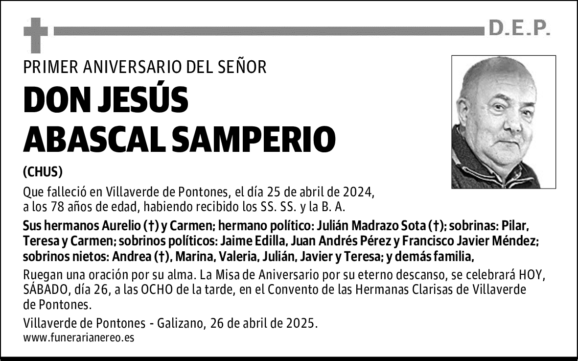 DON JESÚS ABASCAL SAMPERIO