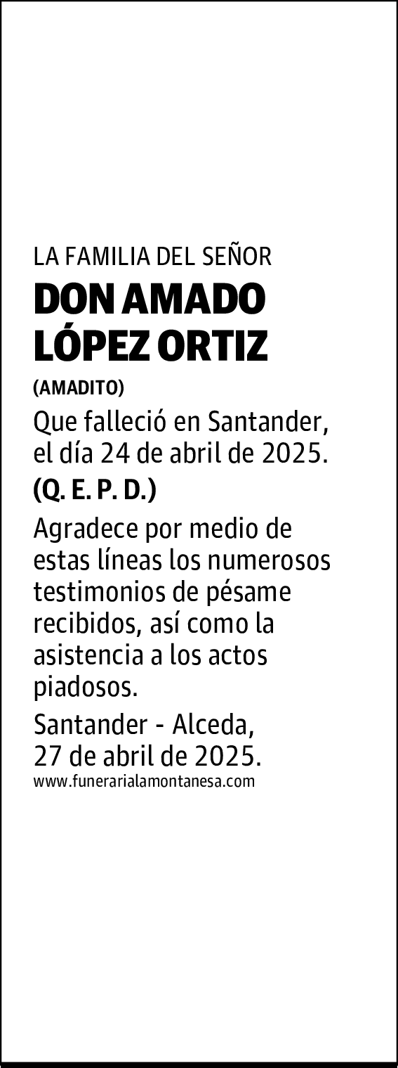 DON AMADO LÓPEZ ORTIZ