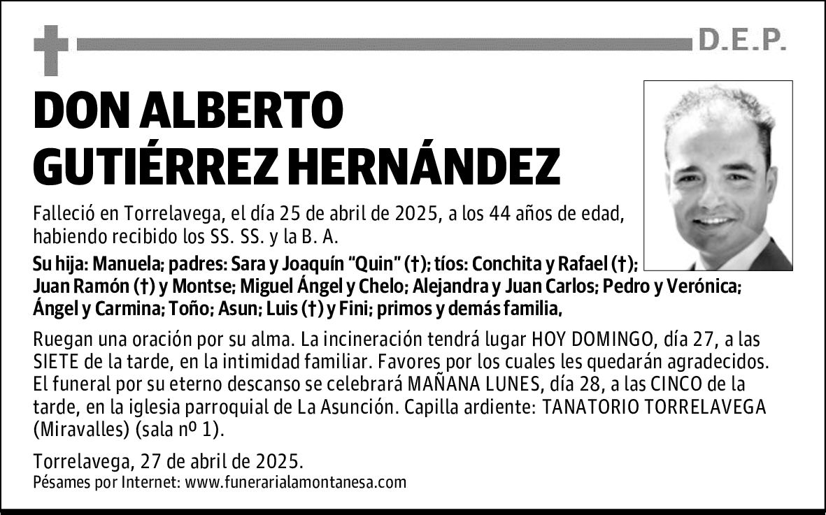 DON ALBERTO GUTIÉRREZ HERNÁNDEZ