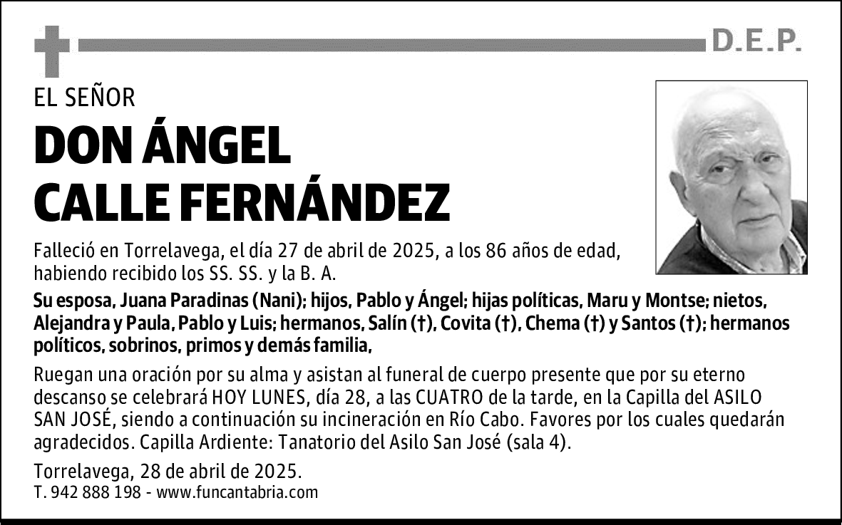 DON ÁNGEL CALLE FERNÁNDEZ