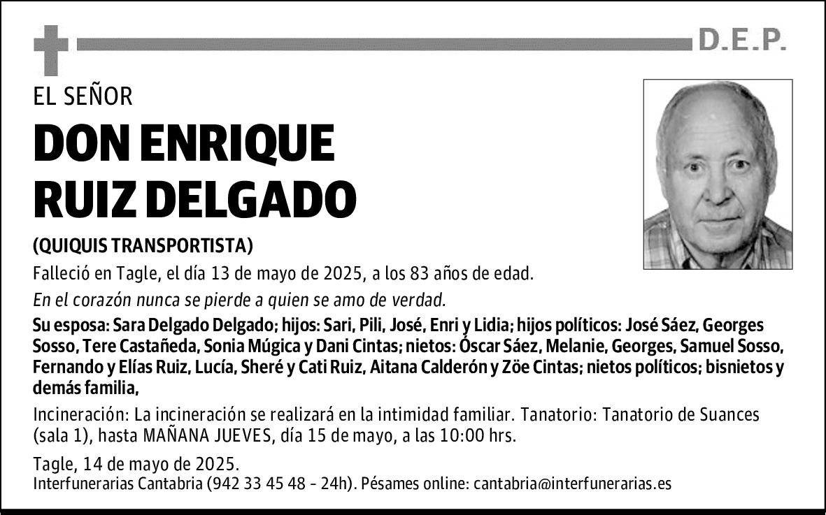 DON ENRIQUE RUIZ DELGADO