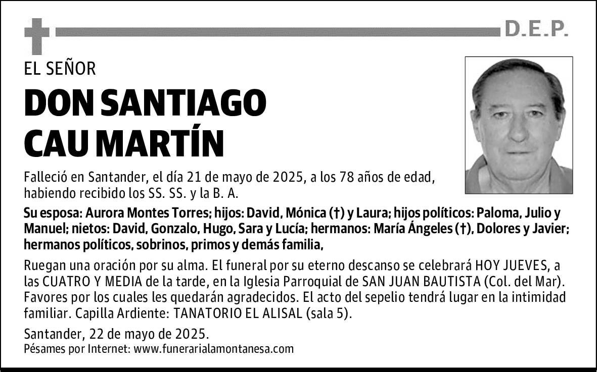 DON SANTIAGO CAU MARTÍN