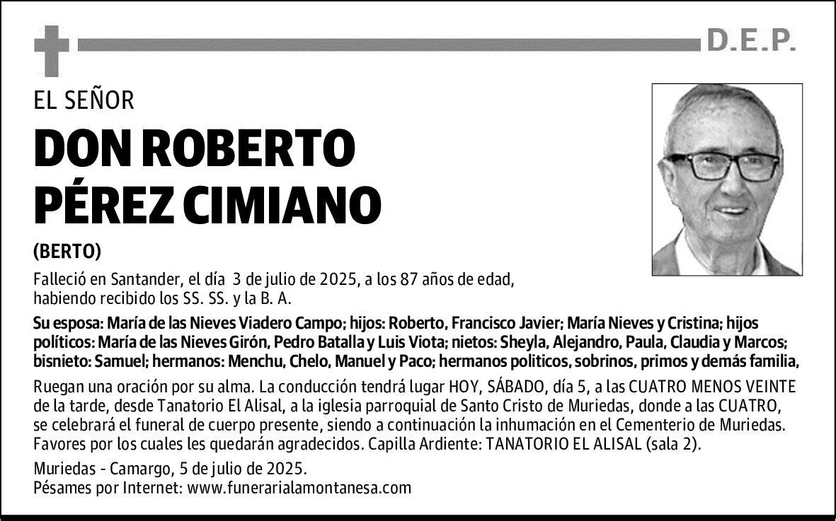 DON ROBERTO PÉREZ CIMIANO