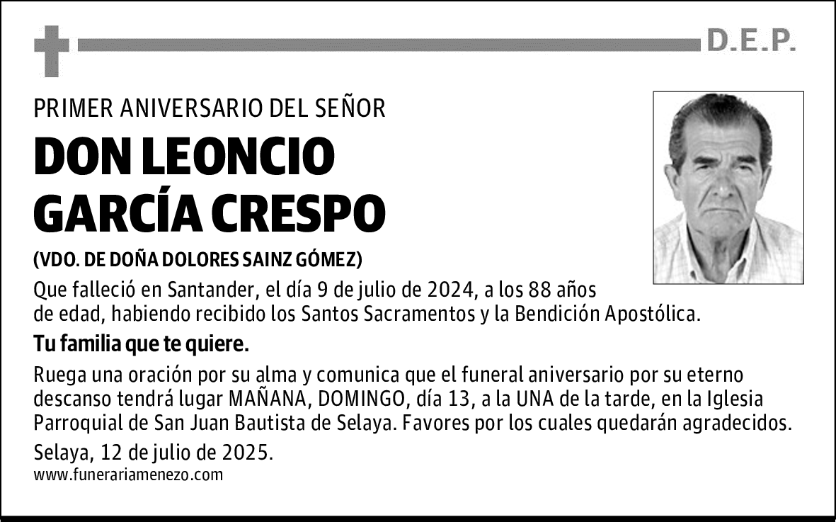 DON LEONCIO GARCÍA CRESPO
