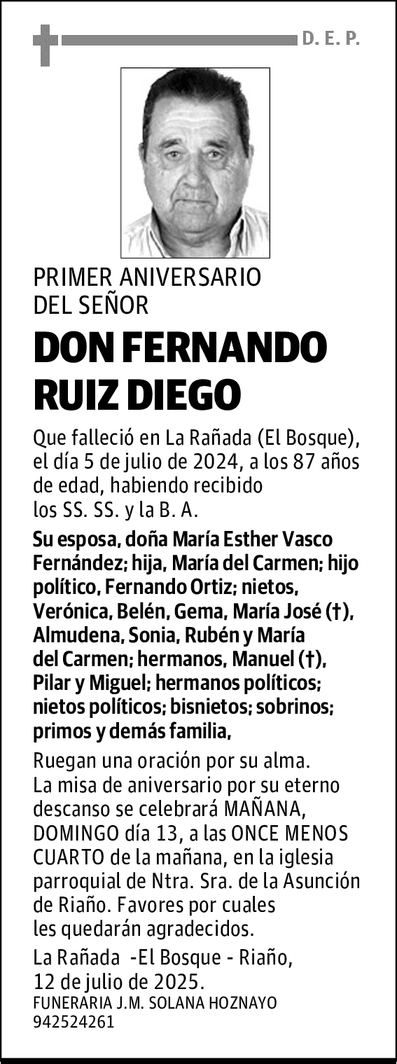 DON FERNANDO RUIZ DIEGO