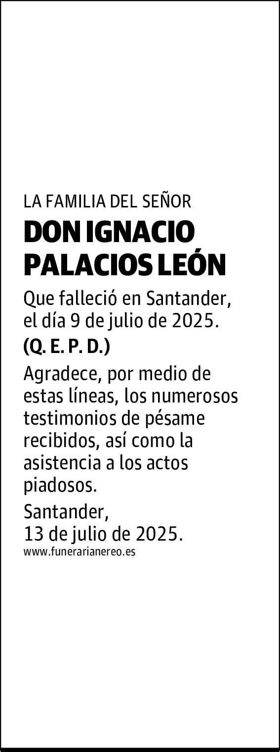 DON IGNACIO PALACIOS LEÓN