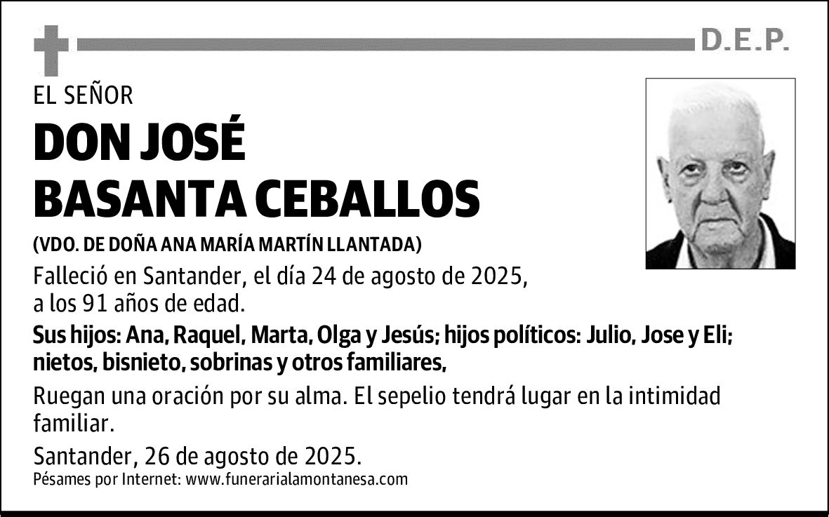DON JOSÉ BASANTA CEBALLOS