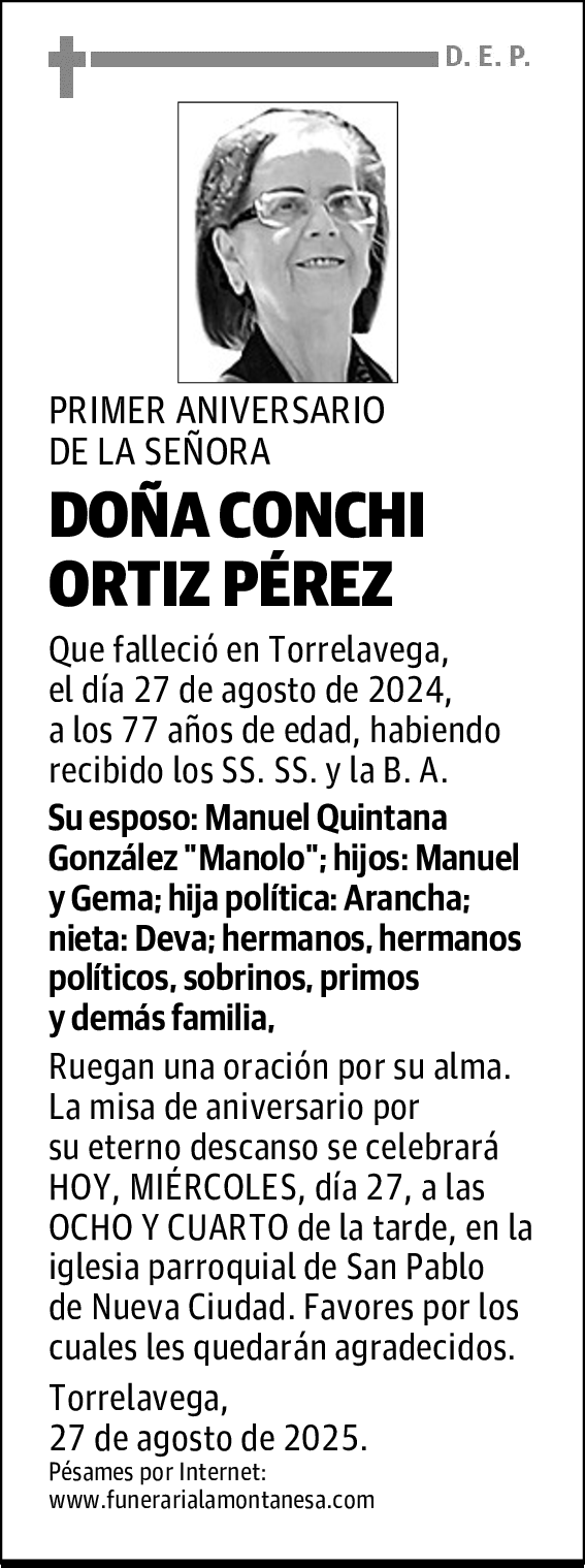 DOÑA CONCHI ORTIZ PÉREZ