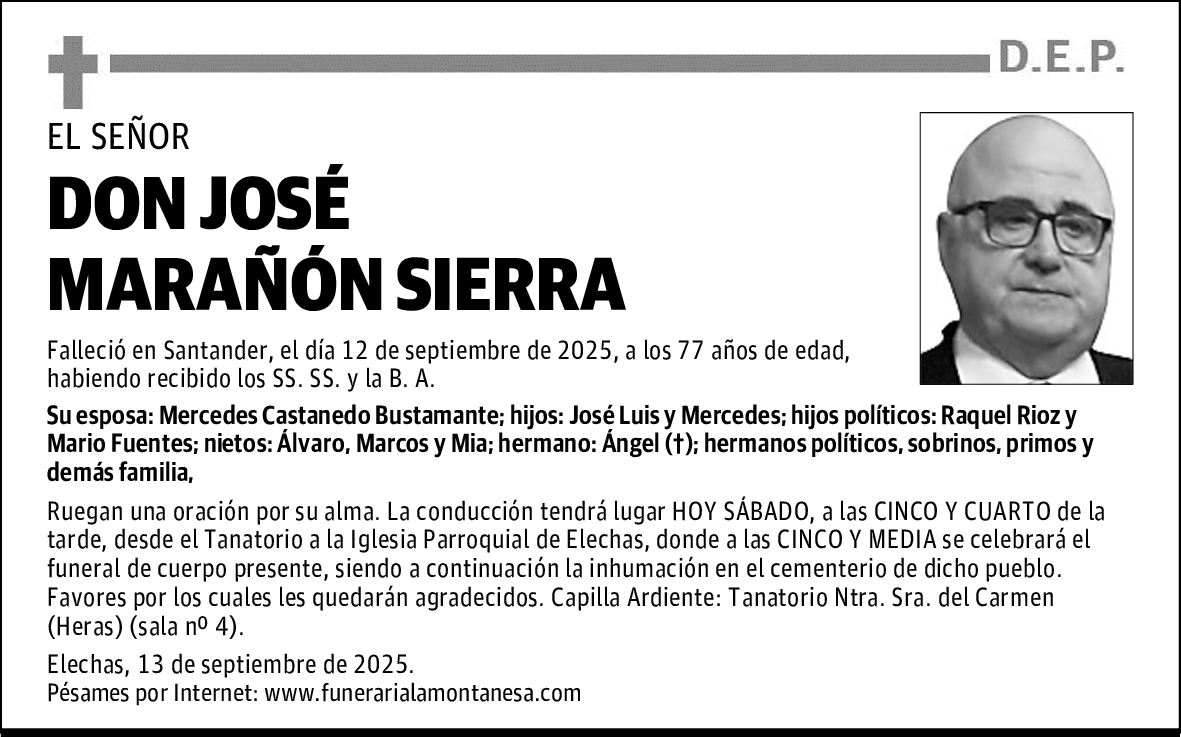 DON JOSÉ MARAÑÓN SIERRA