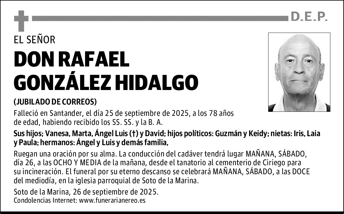 DON RAFAEL GONZÁLEZ HIDALGO