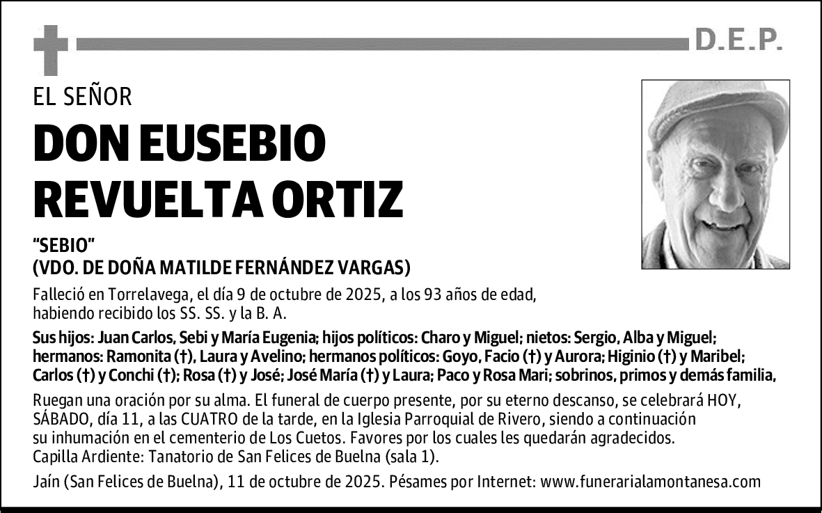 DON EUSEBIO REVUELTA ORTIZ