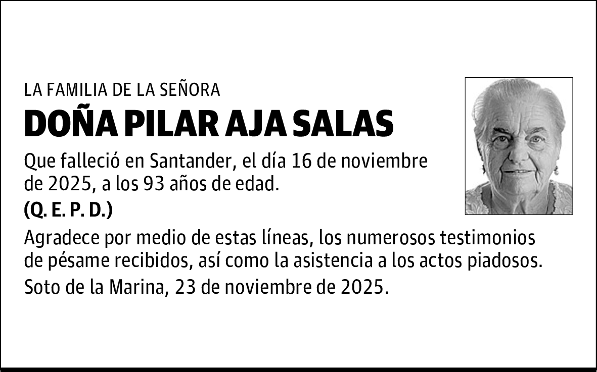 DOÑA PILAR AJA SALAS