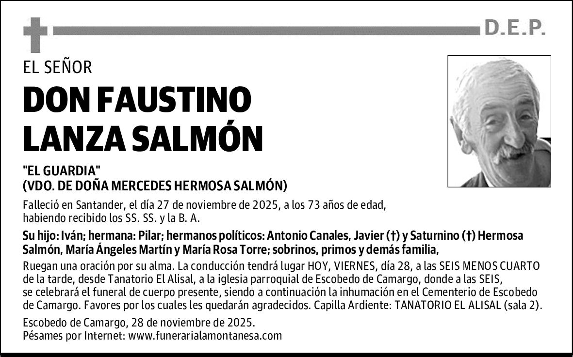 DON FAUSTINO LANZA SALMÓN