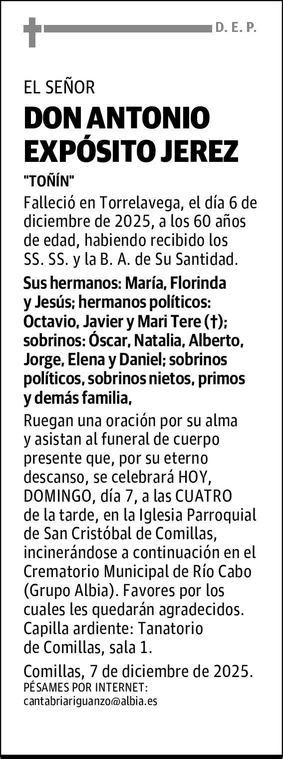 DON ANTONIO EXPÓSITO JEREZ