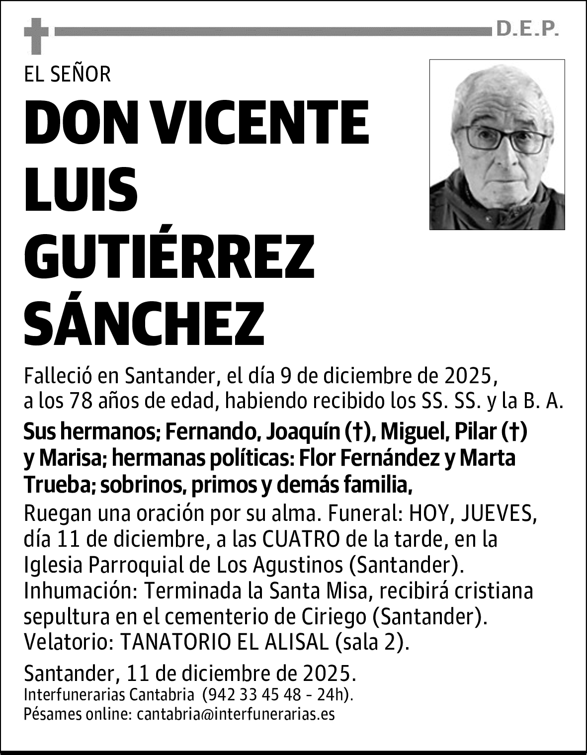 DON VICENTE LUIS GUTIÉRREZ SÁNCHEZ