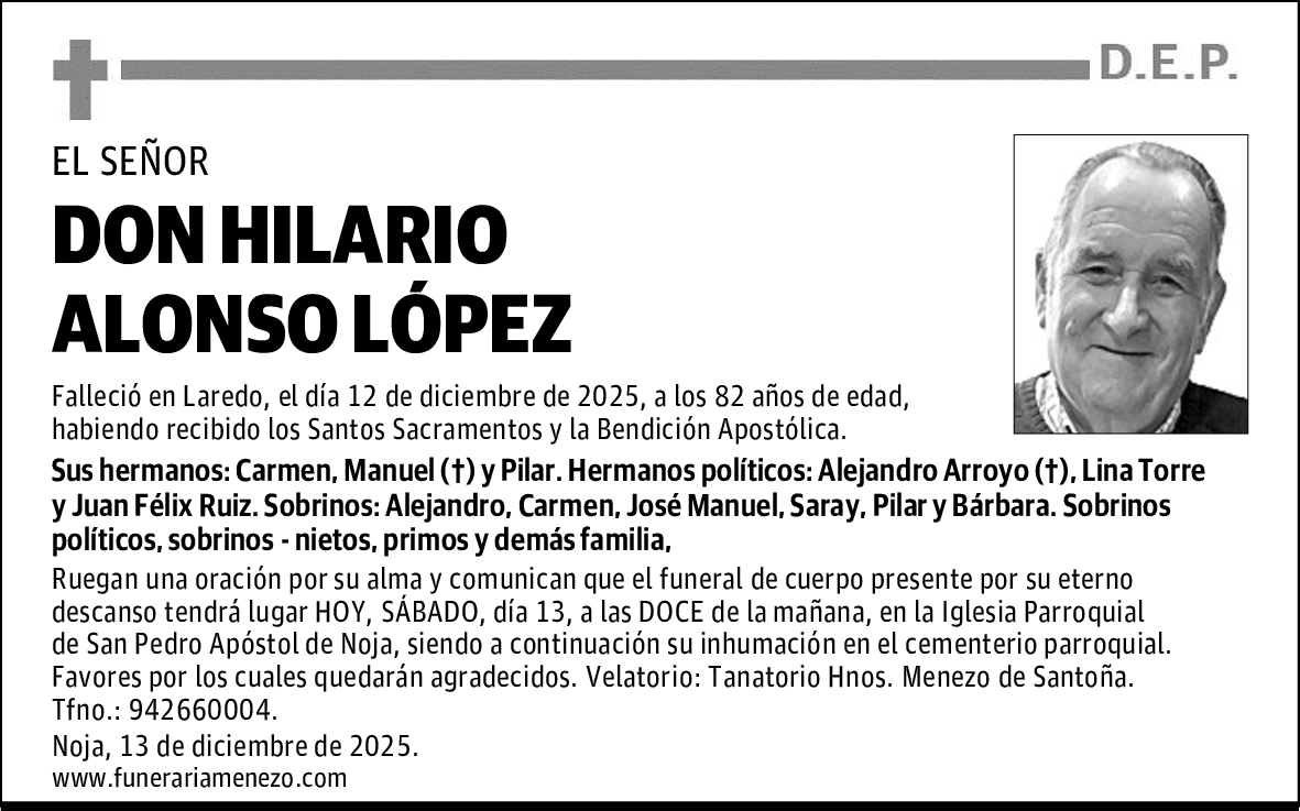 DON HILARIO ALONSO LÓPEZ