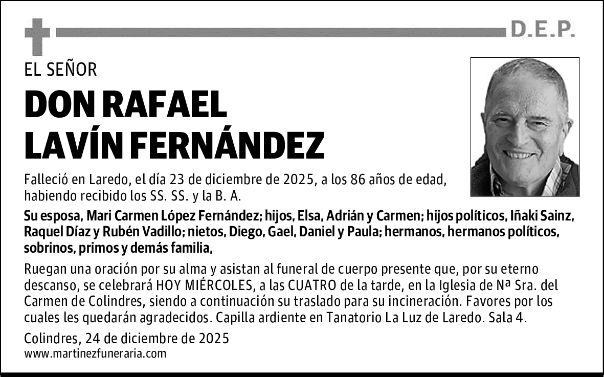 DON RAFAEL LAVÍN FERNÁNDEZ