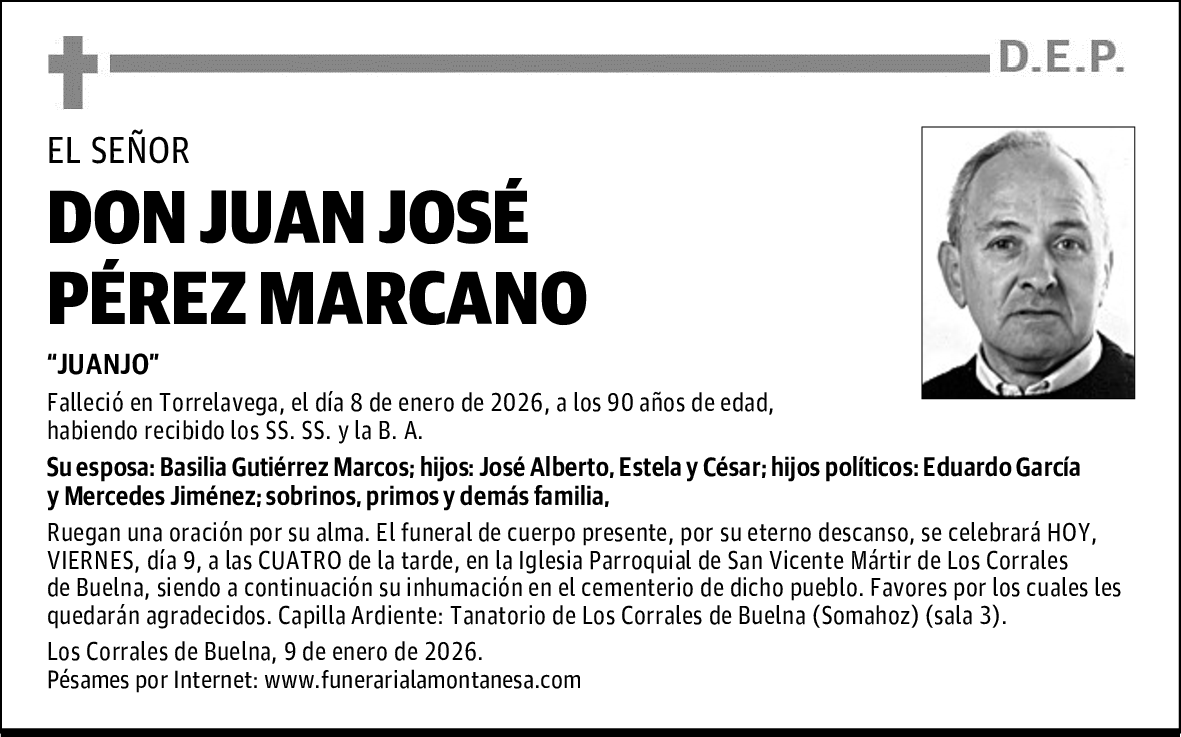 DON JUAN JOSÉ PÉREZ MARCANO