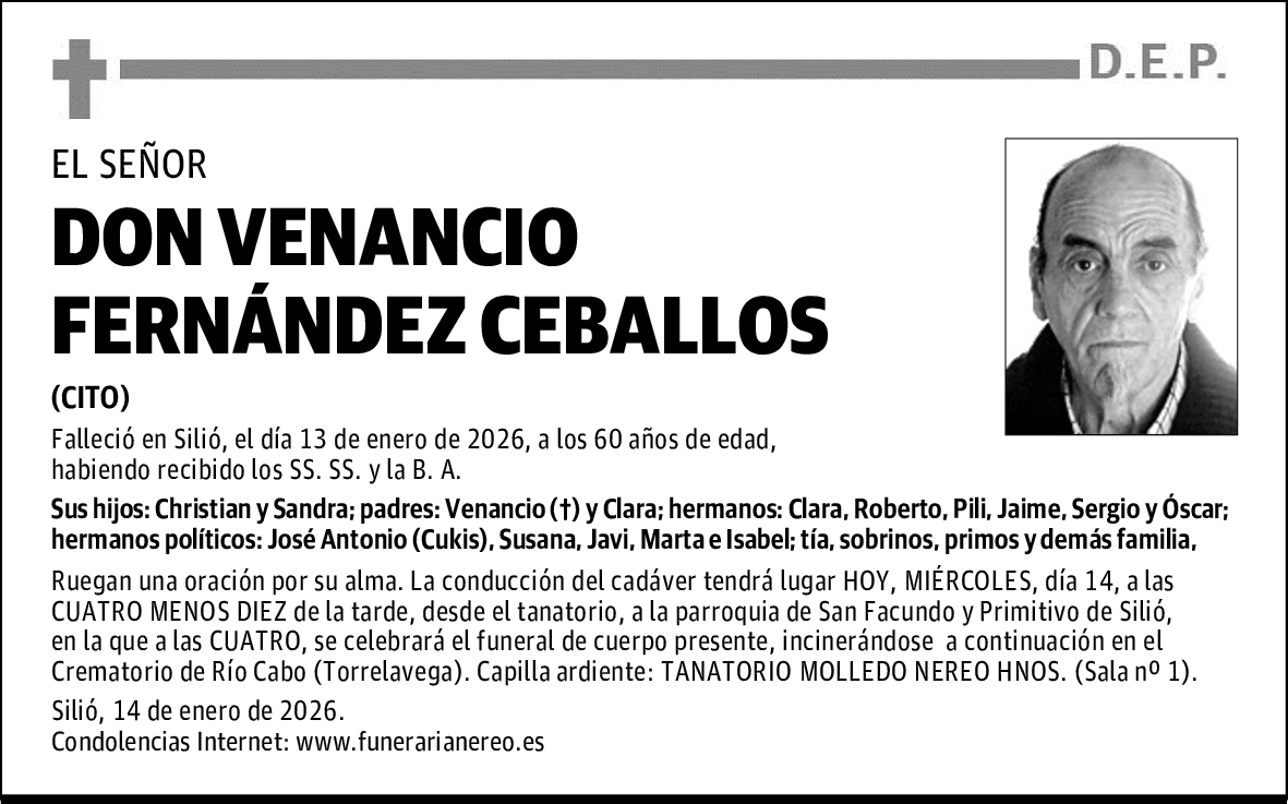DON VENANCIO FERNÁNDEZ CEBALLOS