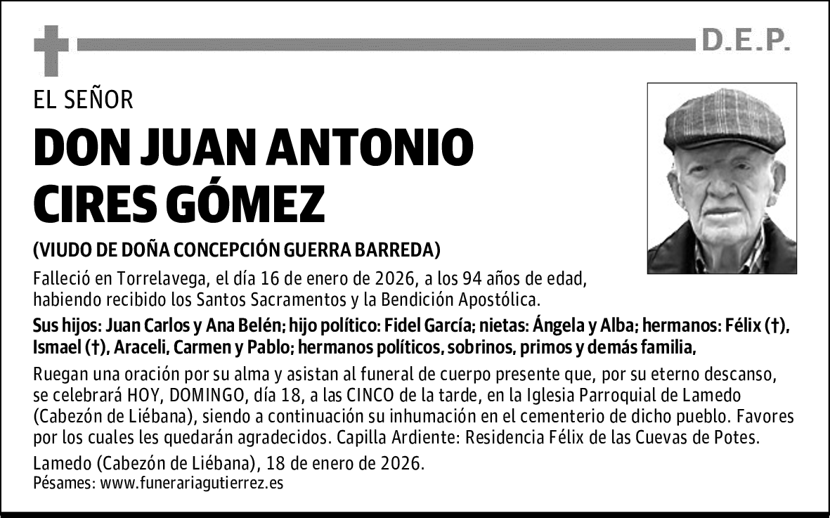 DON JUAN ANTONIO CIRES GÓMEZ
