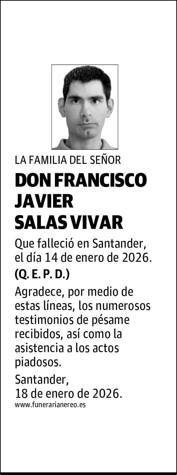 DON FRANCISCO JAVIER SALAS VIVAR