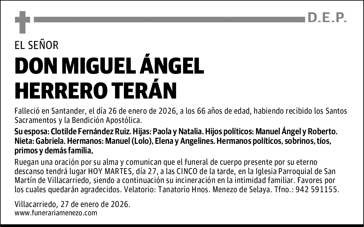 DON MIGUEL ÁNGEL HERRERO TERÁN