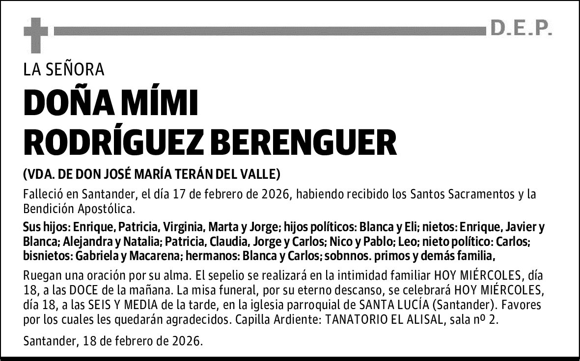 DOÑA MÍMI RODRÍGUEZ BERENGUER