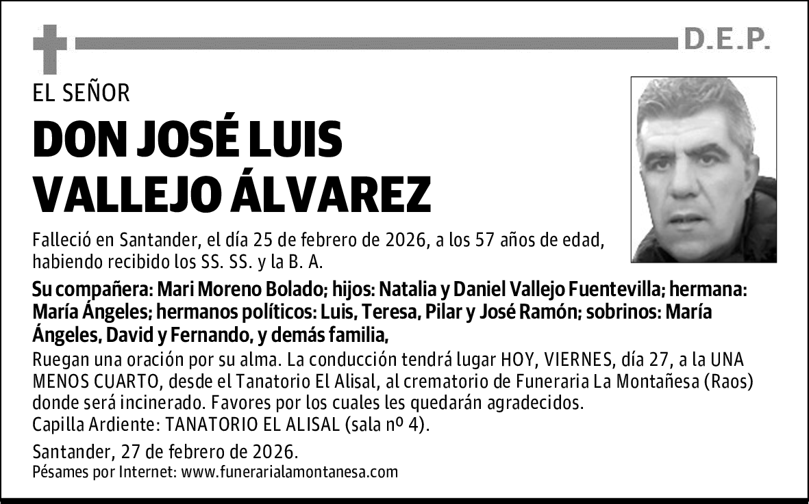 DON JOSÉ LUIS VALLEJO ÁLVAREZ