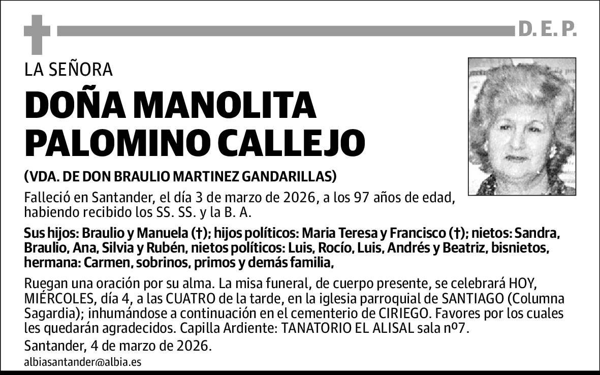 Manolita Palomino Callejo