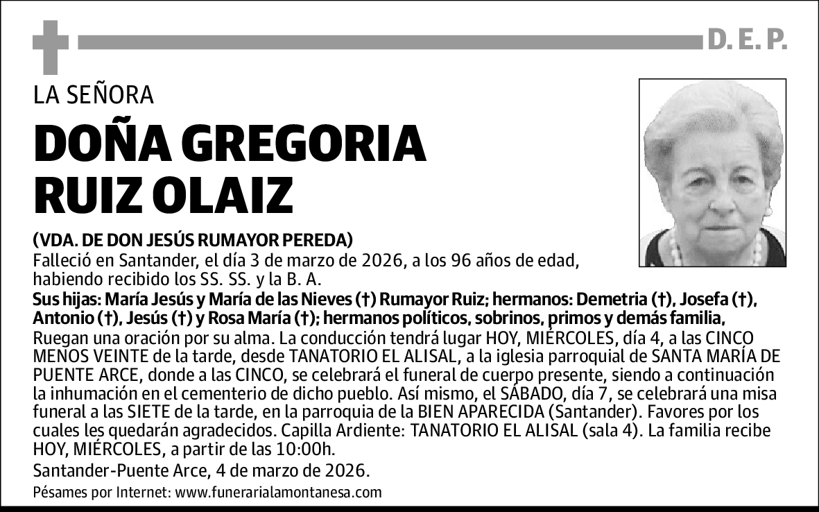 Gregoria Ruiz Olaiz