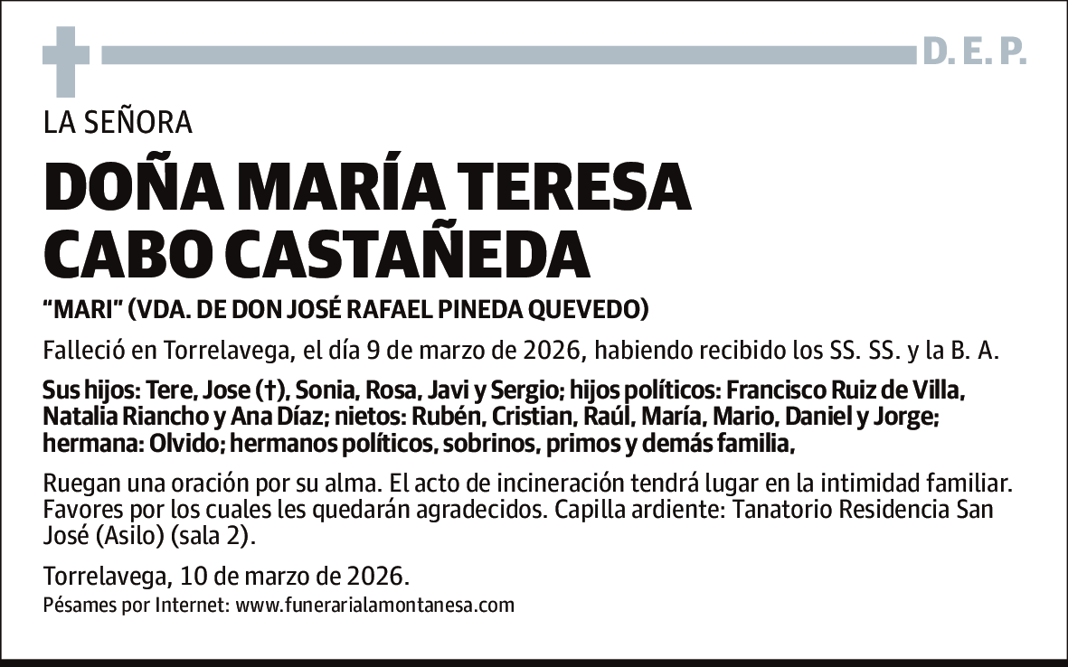 María Teresa Cabo Castañeda