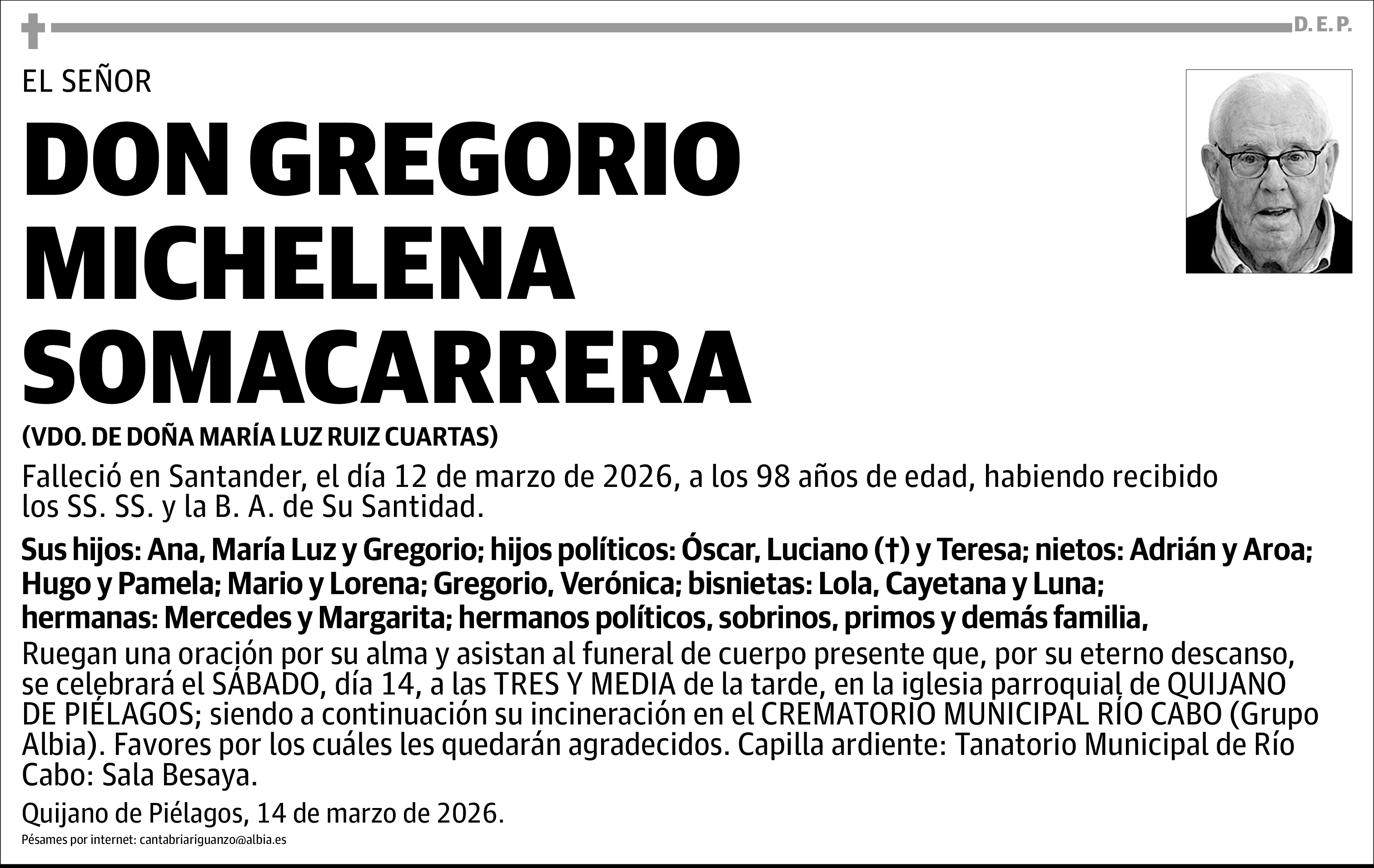 Gregorio Michelena Somacarrera