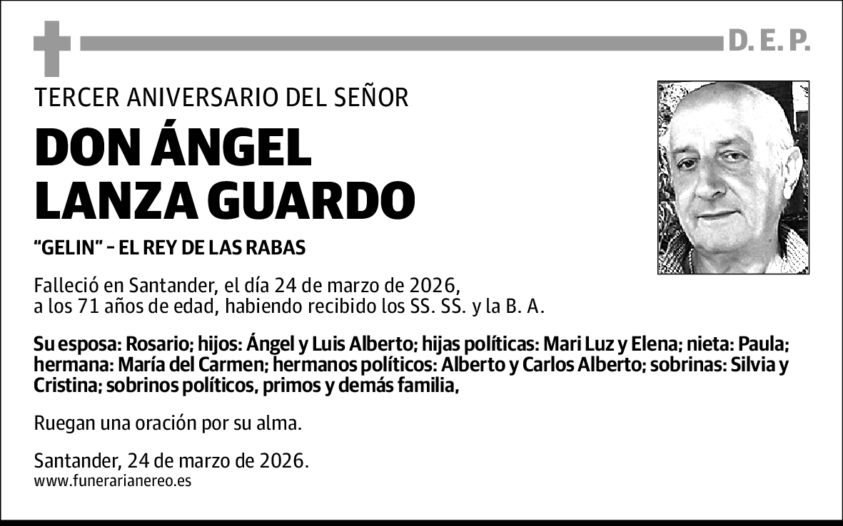 Ángel (aniv) Lanza Guardo