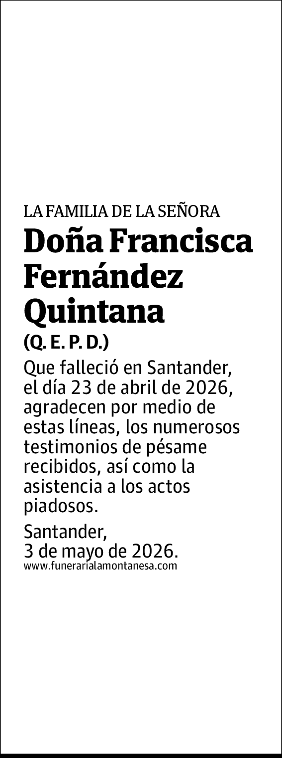 Francisca Fernández Quintana