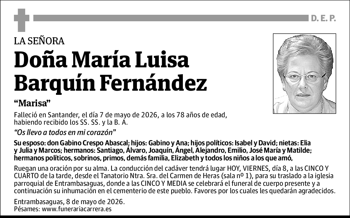María Luisa Barquín Fernández
