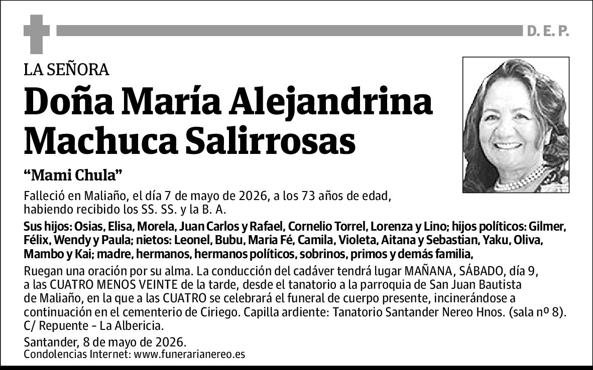 María Alejandrina Machuca Salirrosas