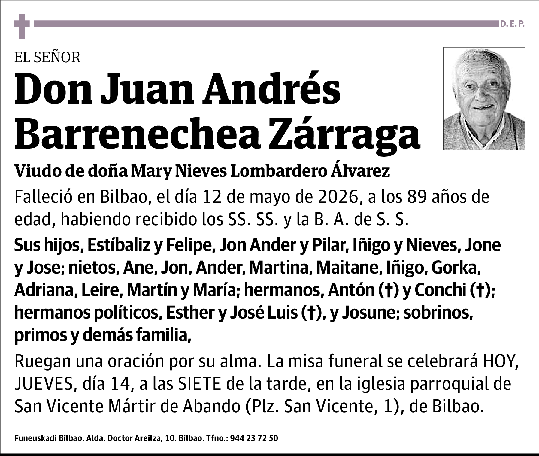 Juan Andrés Barrenechea Zárraga