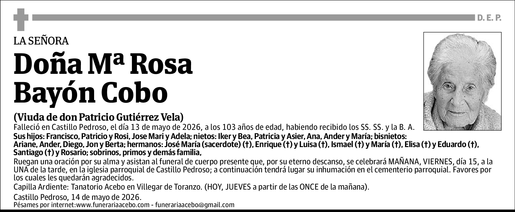 Mª Rosa Bayón Cobo