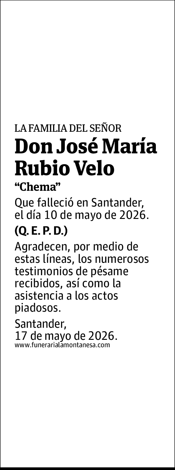 José María Rubio Velo