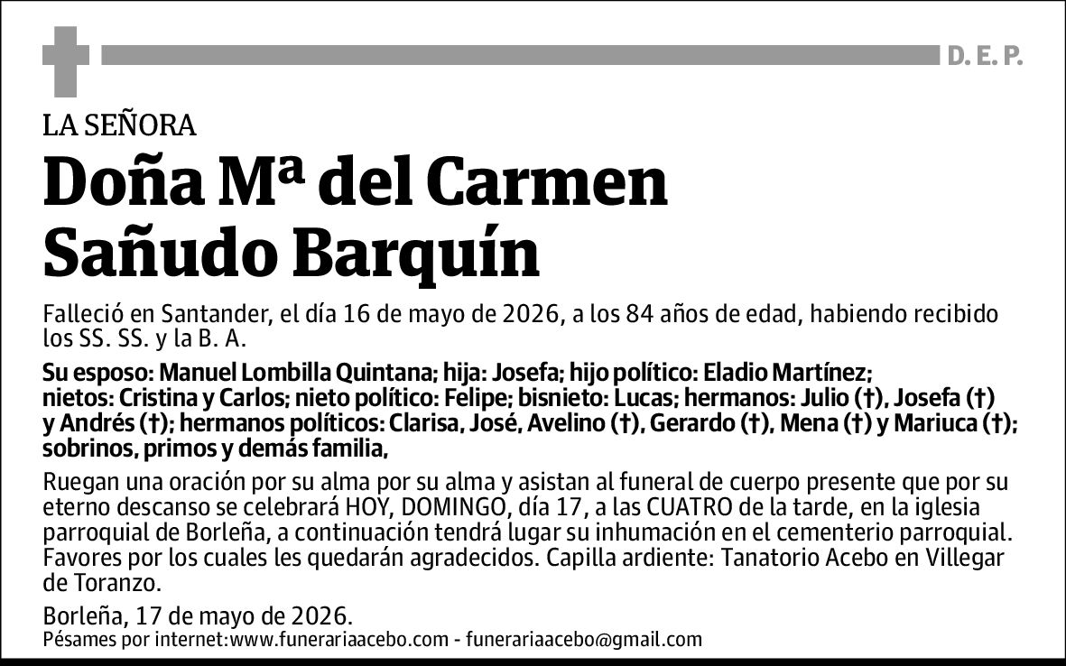 Mª del Carmen Sañudo Barquín
