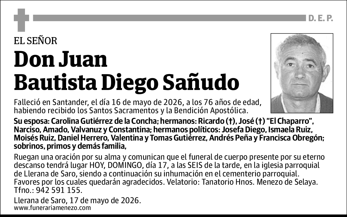Juan Bautista Diego Sañudo