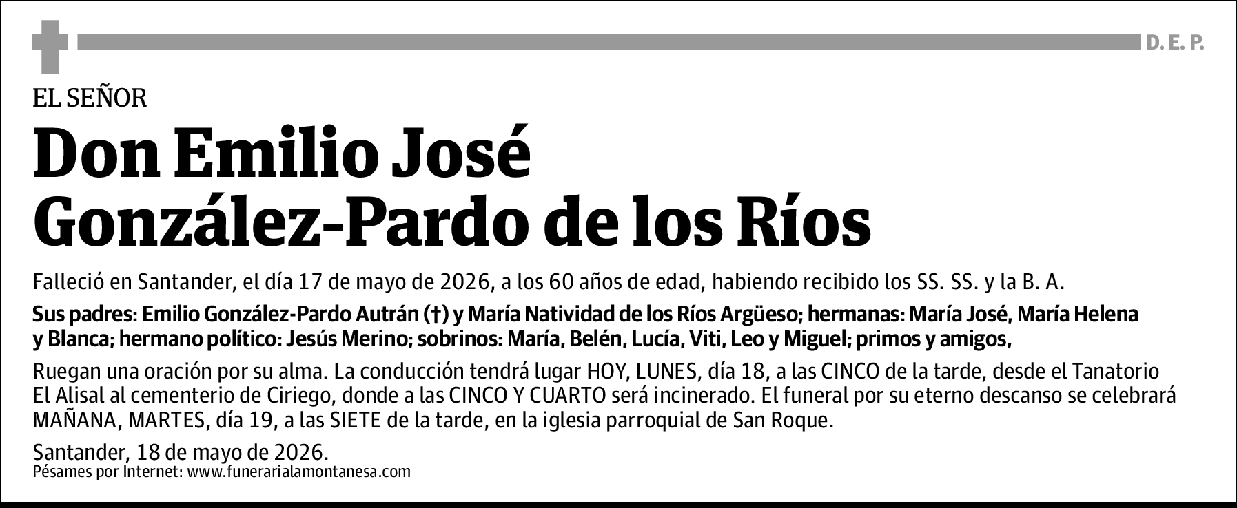 Emilio José González-pardo de los Ríos