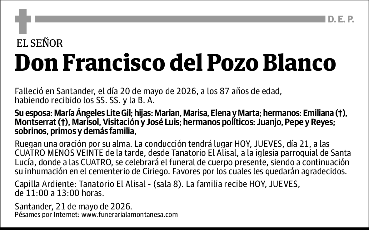 Francisco del Pozo Blanco