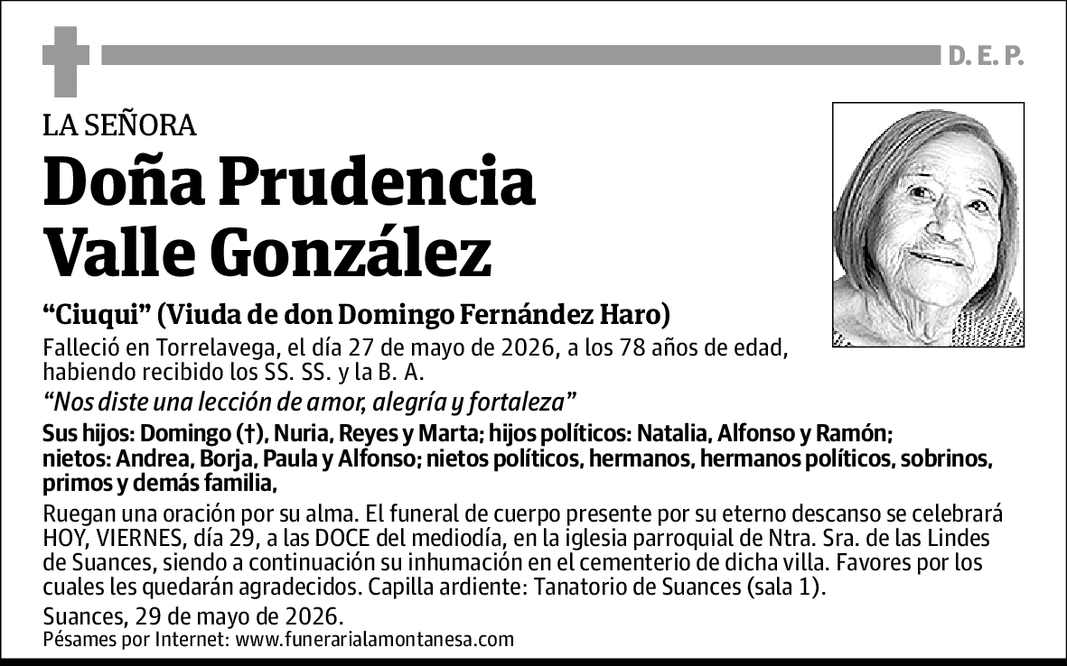 Prudencia Valle González