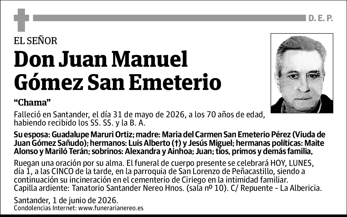Juan Manuel Gomez San Emeterio