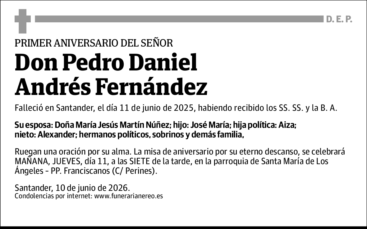 Pedro Daniel Andres Fernandez
