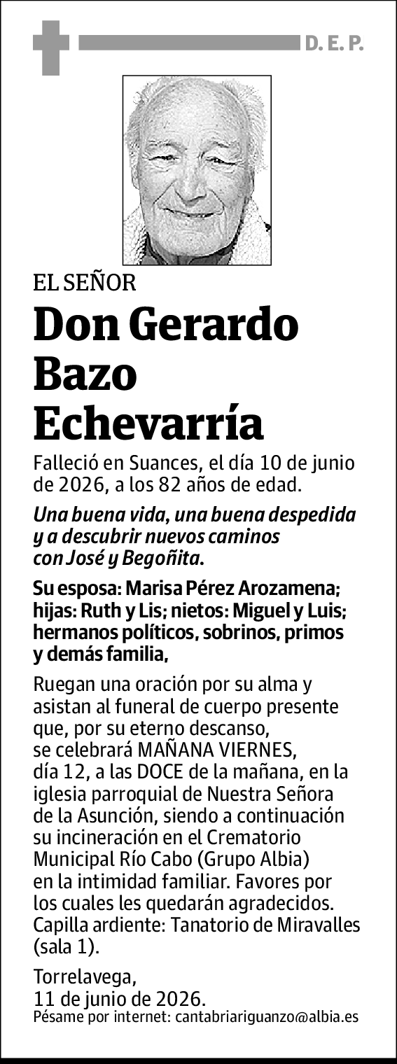 Gerardo Bazo Echevarría