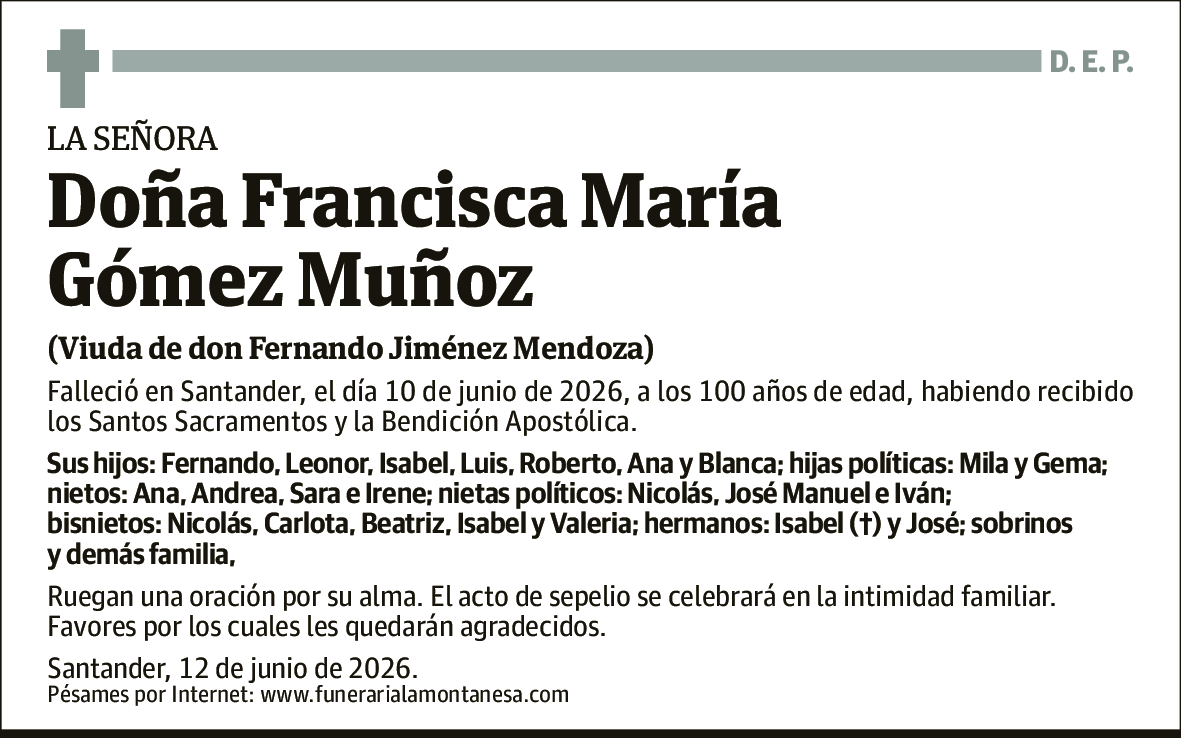 Francisca María Gómez Muñoz